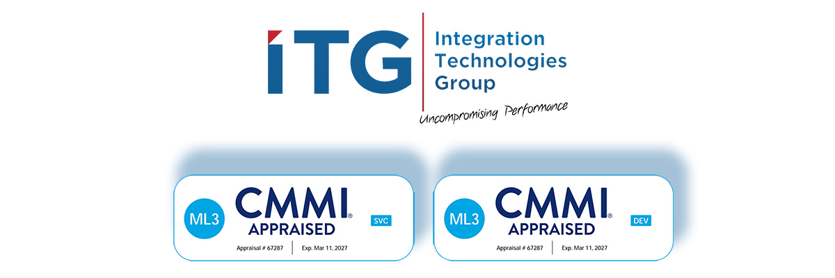 ITG Appraised for CMMI for Development and CMMI for Services